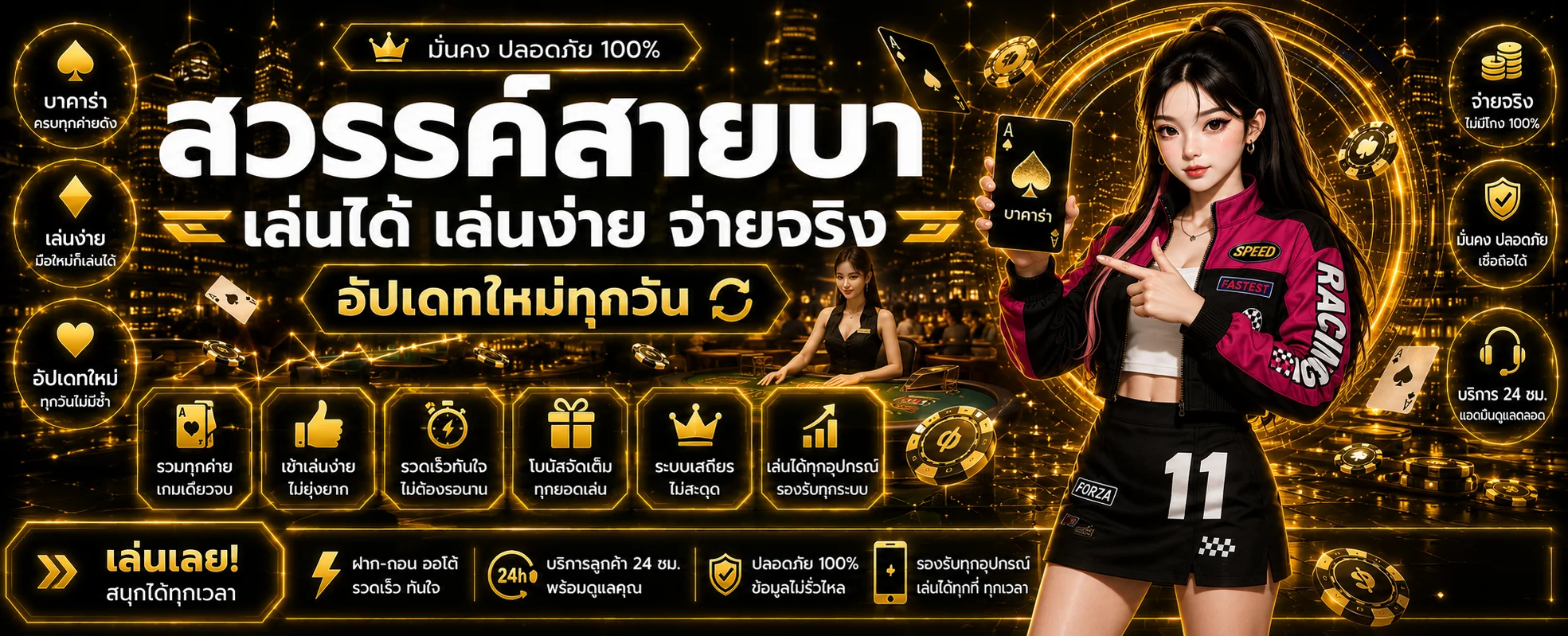 คาสิโนออนไลน์ บาคาร่าสดถ่ายทอดสดที่ SPD89